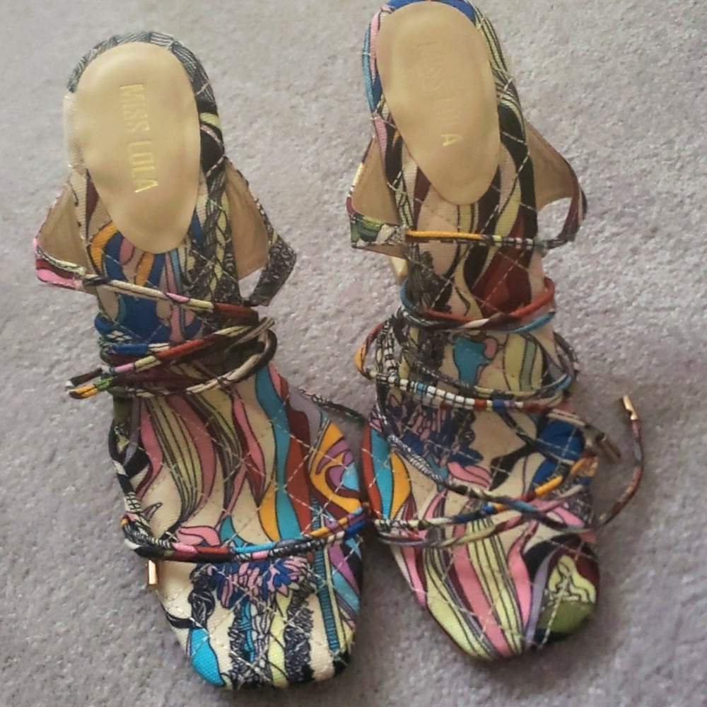 Lace up heels